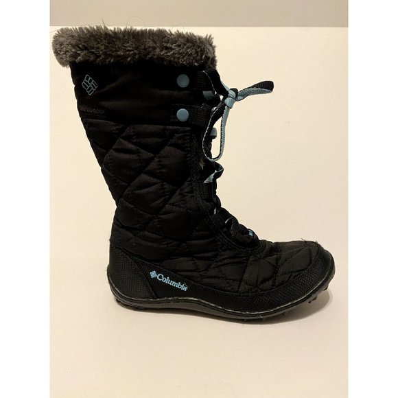 Columbia Other - Columbia Black 200 grams Lined Snow Boots 2 Youth
